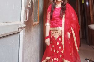 Red &amp; Gold Lehenga Choli Set