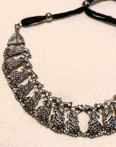 Oxidized Choker Necklaces Set of 2