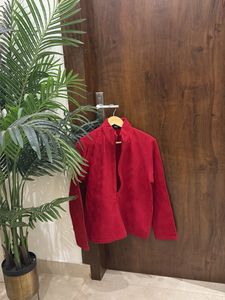 Uniqlo Womens Red Fleece Jacket