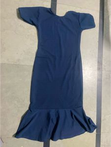 Navy Blue Midi Dress