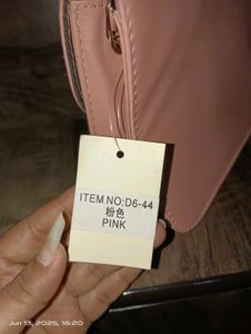 Blush Pink 'F' Logo Handle Bag