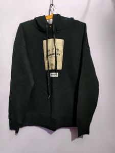 Burberry Owie Label Logo Hoodie Black Size L