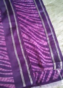 brand new Leheriya purple saree attached फॉल
