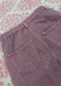 Women's Relaxed Fit Purple Jeans