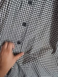 Black and White Gingham Skirt
