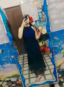 Elegant Navy Blue Maxi Dress