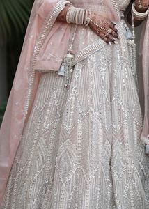 Beautiful diamond work bridal Lehenga