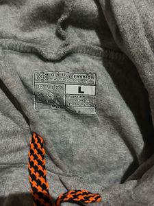 Grey Graphic Hoodie "Don't Quit"