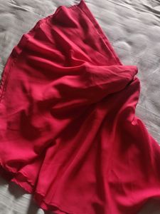 L Size Fit &amp; Flare Dress Peach &amp; Black Colour