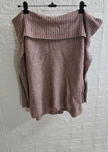 Off-the-Shoulder Knit Sweater
