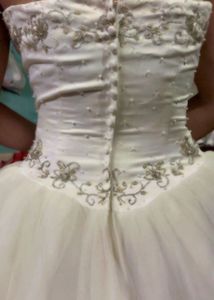 White gown with Embellishments