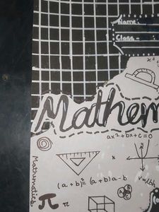 Hand-Drawn Mathematics design Front page