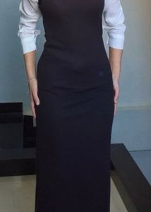 Elegant Black Bodycon Maxi Dress
