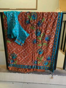 Elegant Embroidered Saree