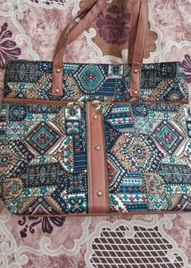 Bohemian Print Tote Bag