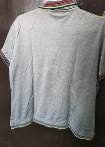 Cute Grey Polo T-Shirt