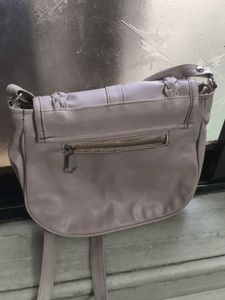 Stylish Crossbody Bag with Tassels Lilac Purple