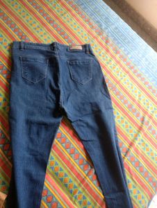 Stylish Ripped Blue Denim Jeans