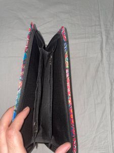 Multicolor Printed Clutch Wallet – Boho Style
