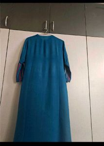 Boho Embroidered Blue Kurti