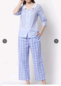 blanc9 Cute Blue Pajama Set