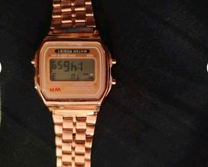Rose Gold Digital Watch