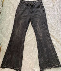 Y2K Flared Grey Wash Jeans
