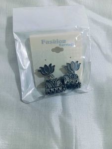 Lotus Jhumka Earrings