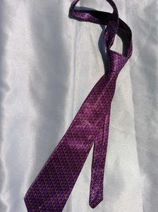 Purple Patterned Necktie