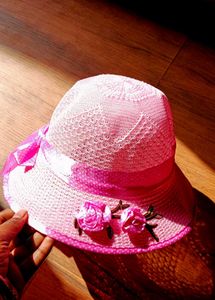 Pink Floral Sun Hat