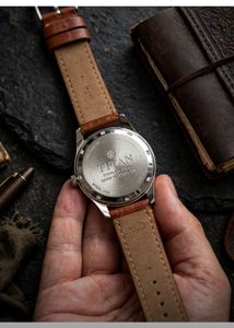 ⌚🌿 TITAN MINIMALIST GREEN DIAL LEATHER STRAP WRIS