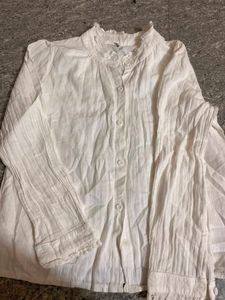 White Button-Up Blouse