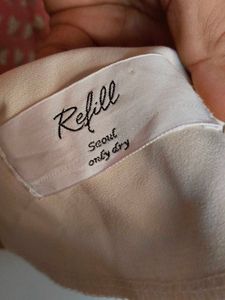 Refill Seoul Off-White Wrap Mini Dress