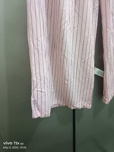 Pink Striped Palazzo Pants
