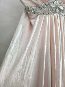 Light pink satin gown
