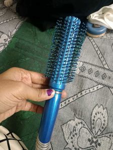 Blue Round Hair Brush