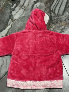 Kids Pink Fuzzy Angry Birds Hoodie Jacket