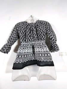 Black Embroidered Top (Women's)