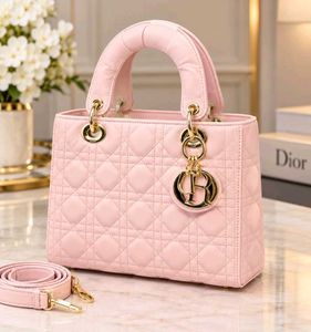 LADY DIOR BAG IN BLACK MATTE CANNAGE LAMBSKIN*