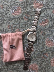 Elegant Silver Stainless Steel Watch