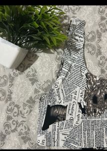 y2k paper printed bralette