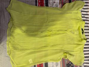 Sheer Lime Green Blouse