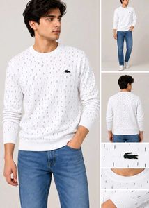 Lacoste Men's Off-White Knit Sweater