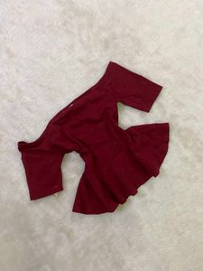 Chic Off-Shoulder Peplum Top