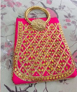 Designer Clutch Bag with Embellishments