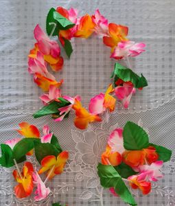 For HIM &amp; HER - Hawaiian Party Flower Garland Set