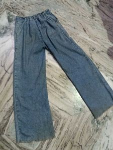 Wide Leg Acid Wash Trouser