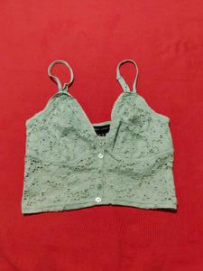 Mint Green Lace Cami Top