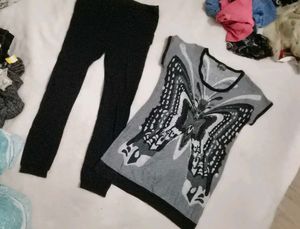Very Beautiful N Comfortable Long Top With Leggi