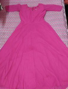 Beautiful Pink Anarkali Gown